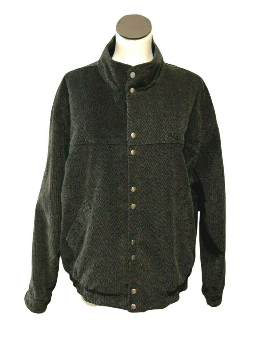Avid Jacket Mens XL Coat Brown Bomber Tweed Combed Cotton Quilted Lining Vintage - Picture 10 of 13